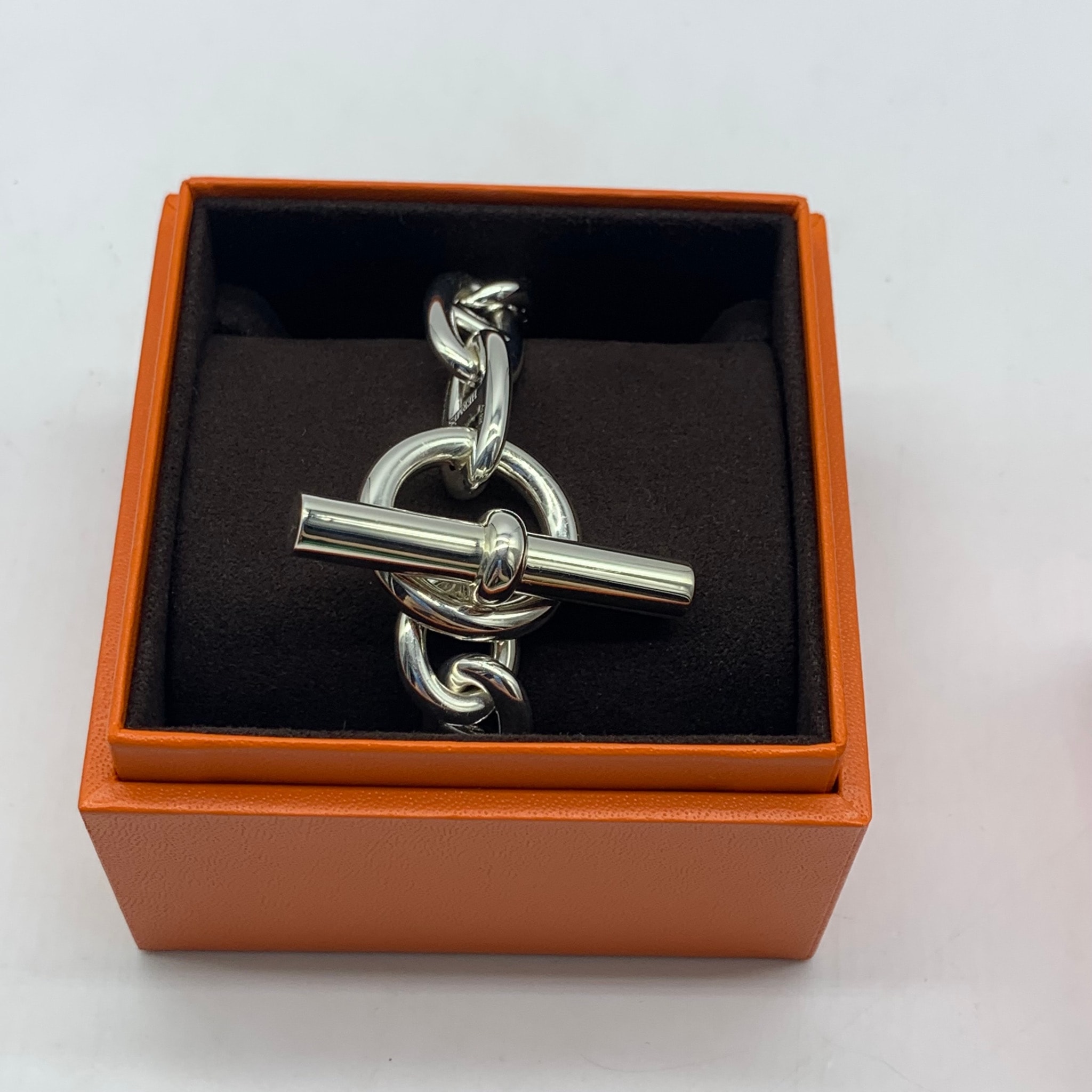 Hermes Chaine D'ancre TGM Bracelet "Silver"