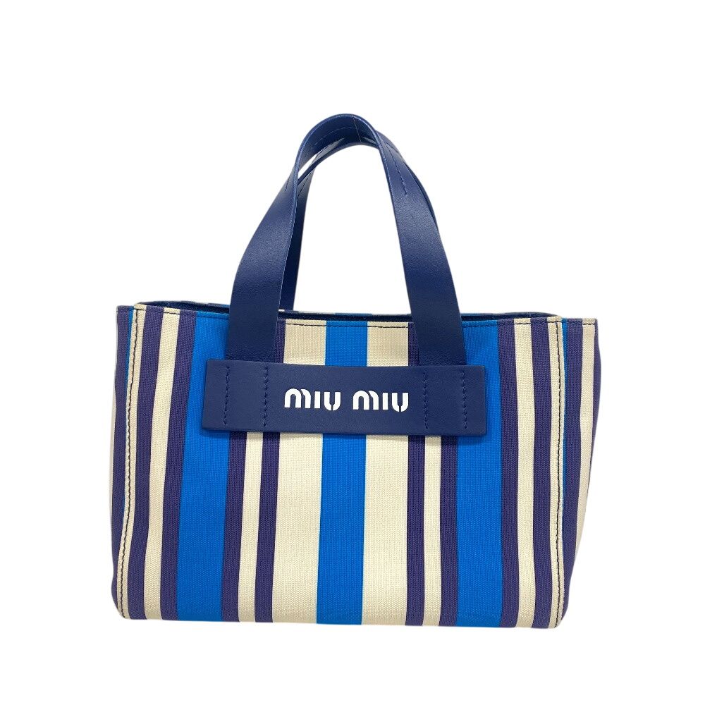 ミュウミュウ MIUMIU ショルダーバッグ 2wayハンドバッグ 5BA085 ブルー