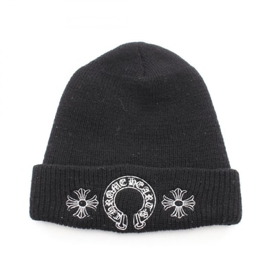 Chrome Hearts Wool Watch Cap Horseshoe "Black"