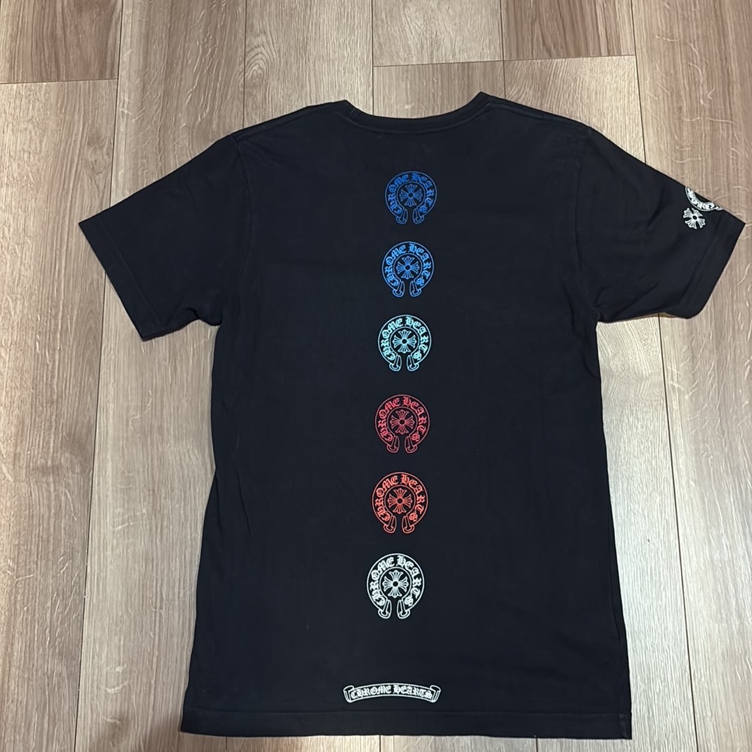 Chrome Hearts Multicolor Horseshoe Tee "Black"