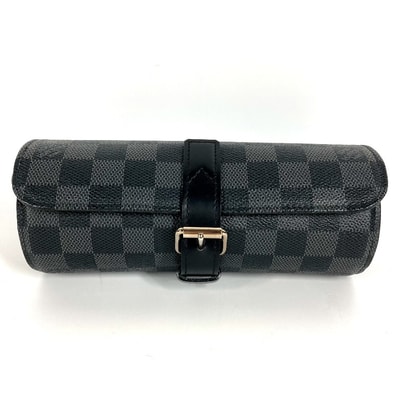 ルイヴィトン LOUIS VUITTON エテュイ 3 モントル エテュイ3モントル N41137 ダミエグラフィット ポーチ 時計ケース ウォッチケース ポーチ ダミエグラフィットキャンバス ブラック