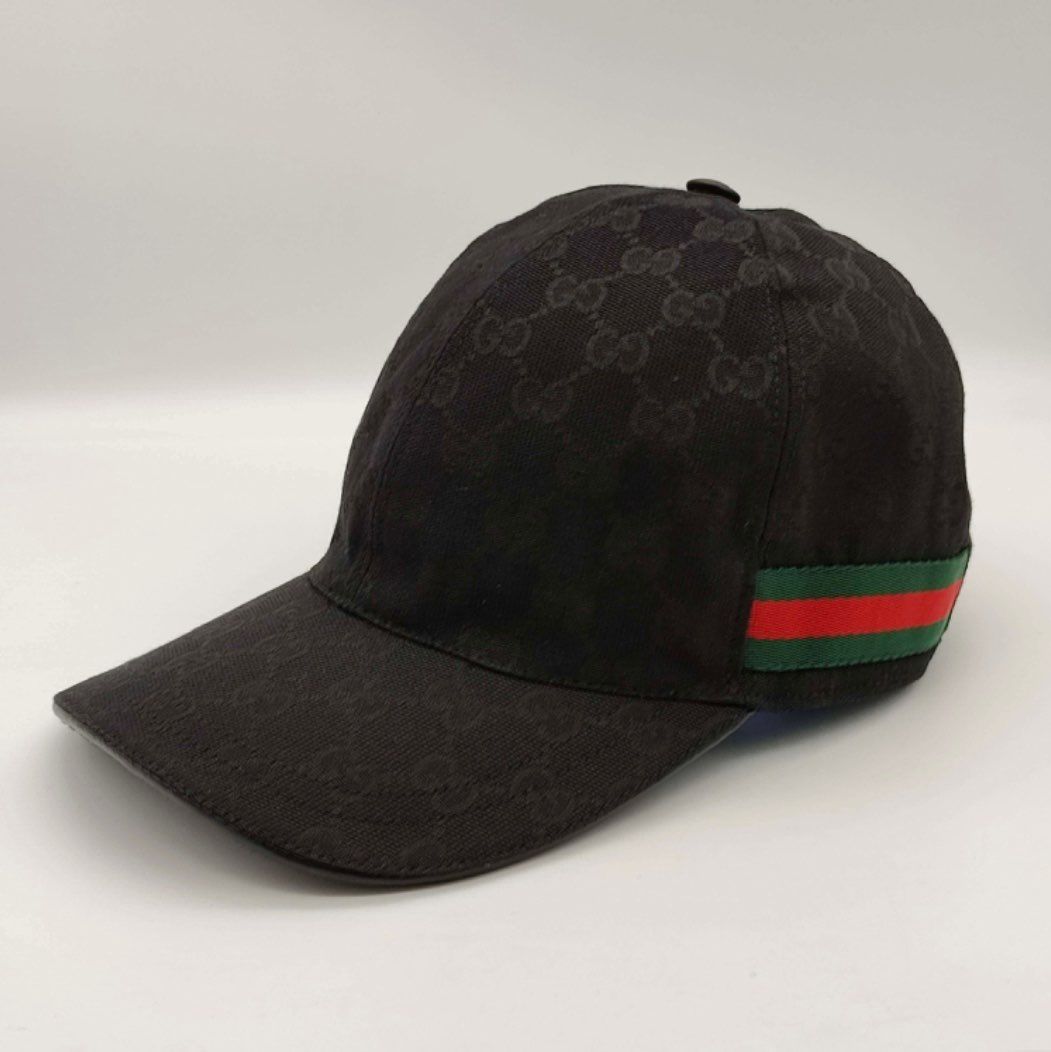 GUCCI Original GG Canvas Baseball Cap "Black"