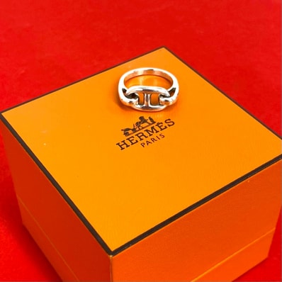 HERMES エルメス シェーヌダンクル リング シルバー925 リング・指輪 10号 シルバー
26956