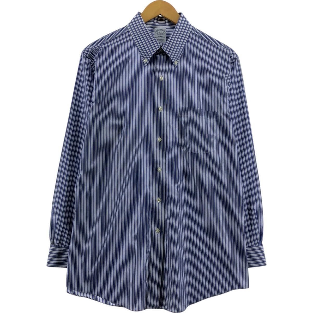 古着 ブルックスブラザーズ Brooks Brothers Est.1818 長袖 ボタンダウンストライプシャツ メンズL相当/eaa514784