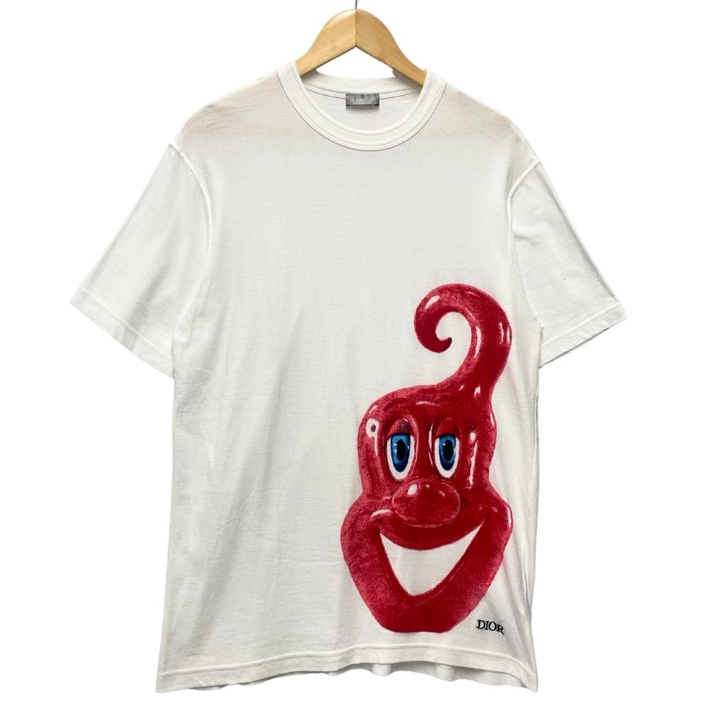 DIOR  ディオール ×KENNY SCHARF 品番 193J650A0700 Tシャツ 半袖 ホワイト サイズL  35256