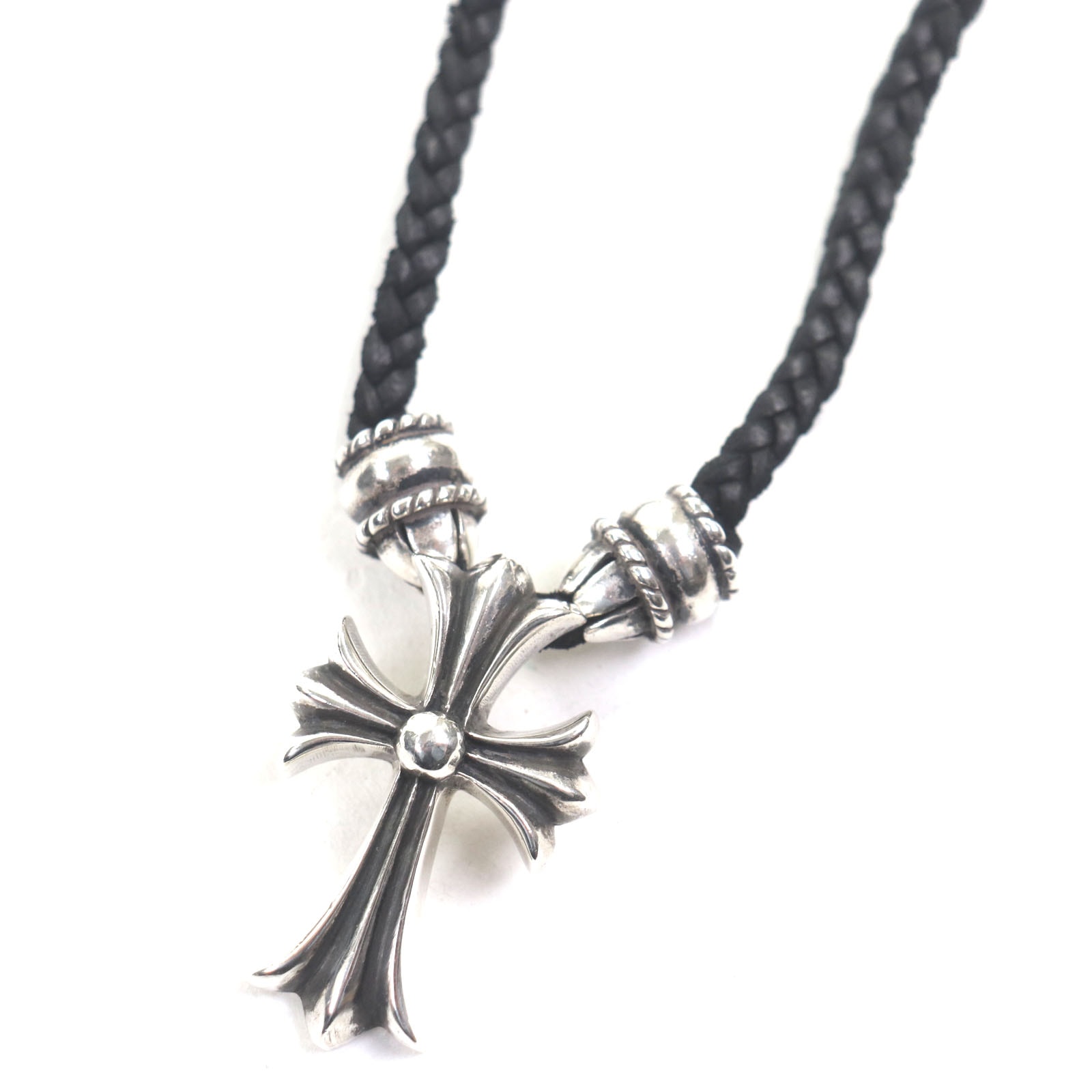 美品 クロムハーツ ネックレス CH CRS SML CL スモール