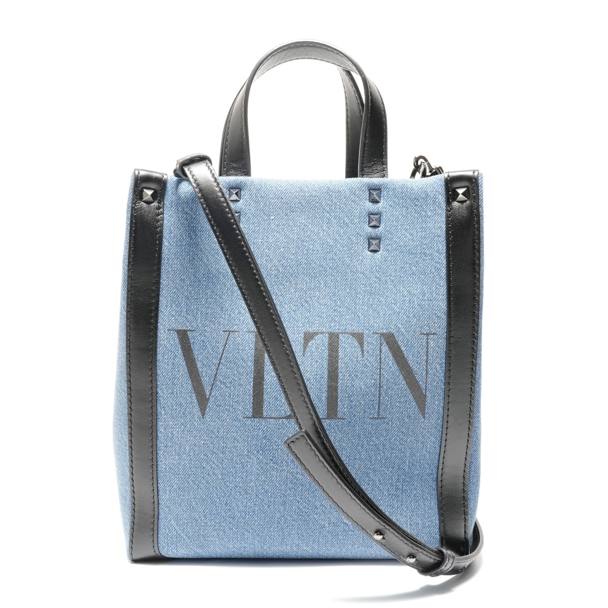ヴァレンティノ VALENTINO VLTNトート 2WAY デニム ハンドバッグ【中古】