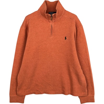 古着 ラルフローレン Ralph Lauren POLO by Ralph Lauren ハーフジップスウェットシャツ トレーナー メンズL相当/eaa624370