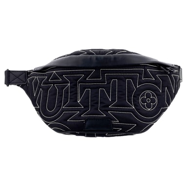 【値下げ】 LOUIS VUITTON ルイ・ヴィトン LVスノー ディスカバリー メッセンジャーバッグ M21427 ナイロン ブラック メンズ【中古】