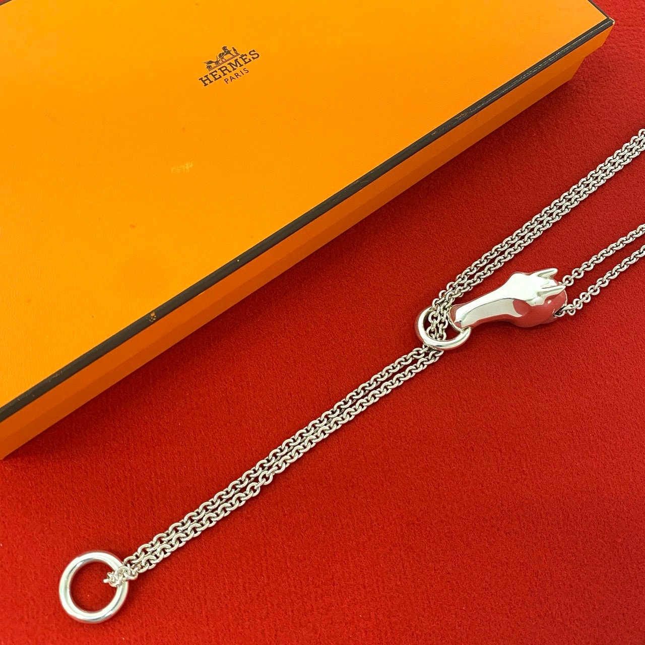 HERMES エルメス ギャロップ ネックレス シルバー925 ネックレス シルバー
 20-10
