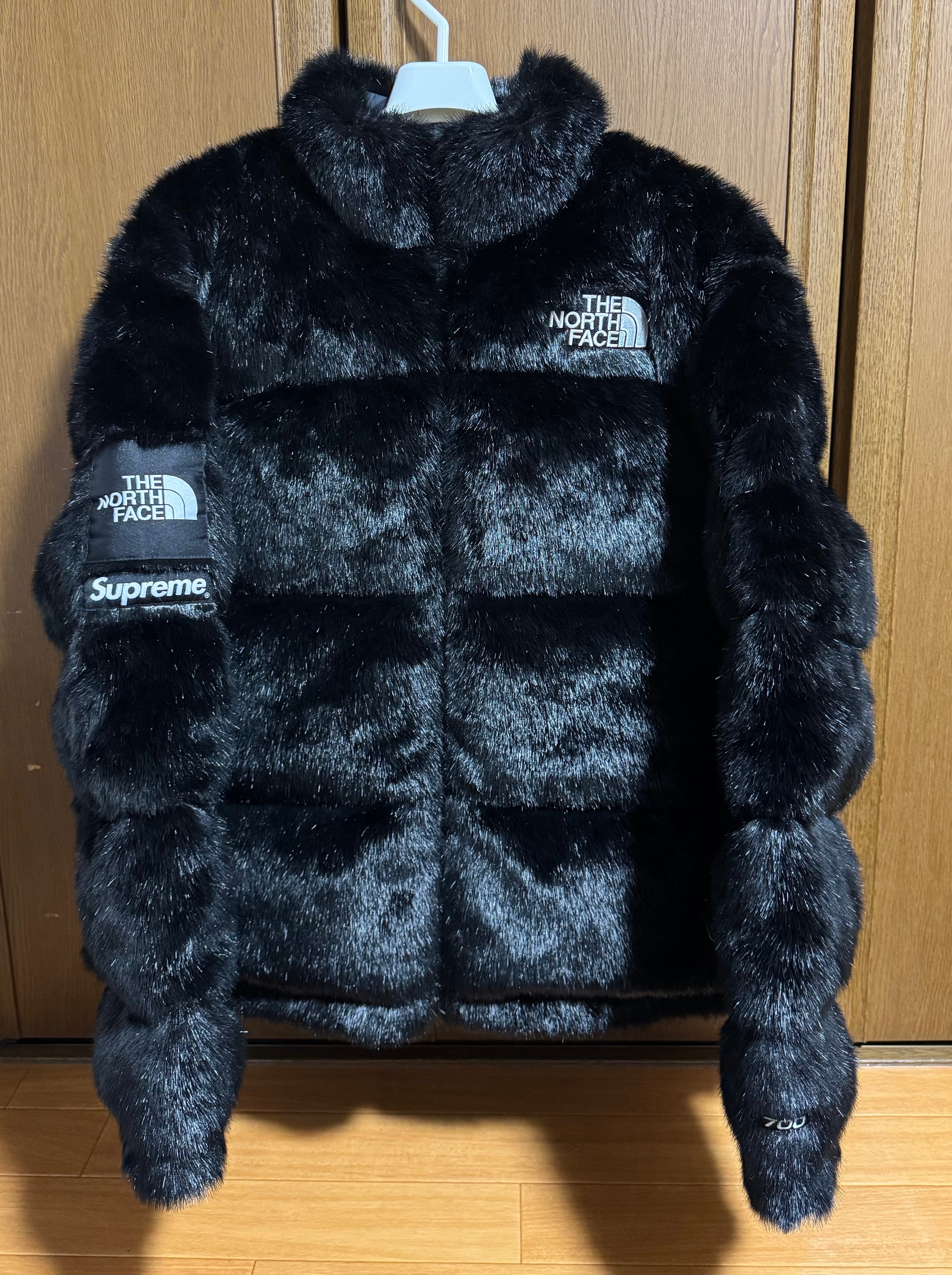 Supreme x The North Face Faux Fur Nuptse Jacket "Black"