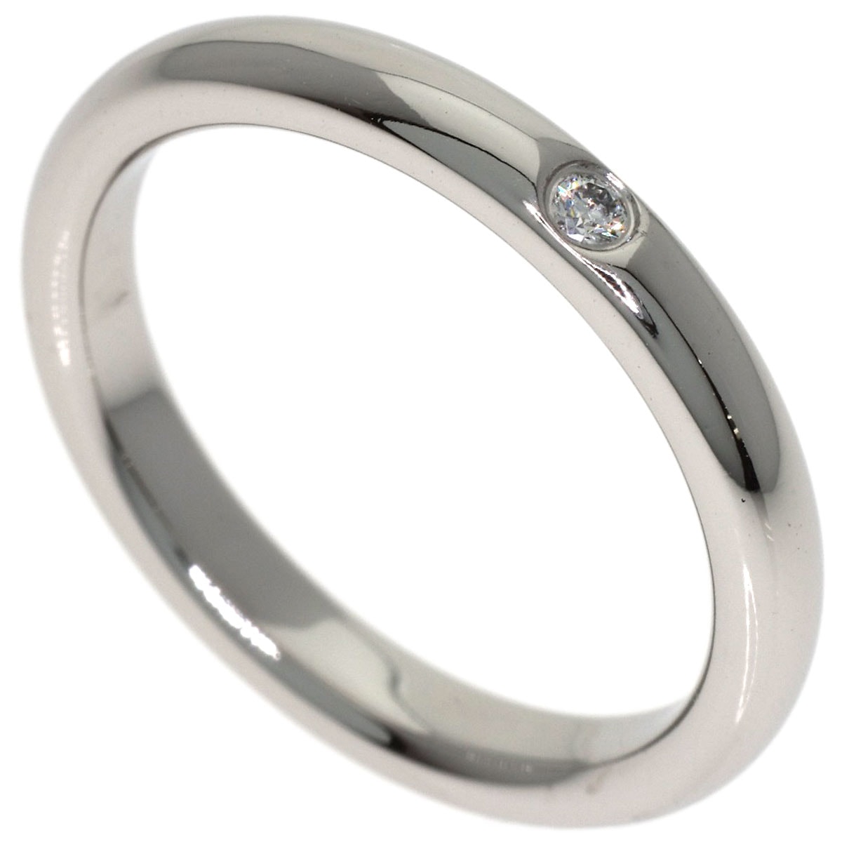 TIFFANY&Co. ティファニー ウェディング 1P ダイヤモンド リング・指輪 PT950 レディース [中古]