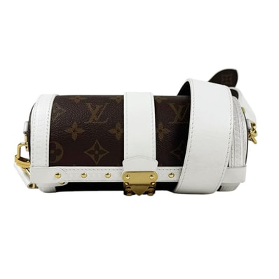ルイ ヴィトン LOUIS VUITTON ショルダーバッグ モノグラム パピヨン トランク モノグラムキャンバス/レザー ホワイト/ブラウン レディース M81485【中古】 z11280