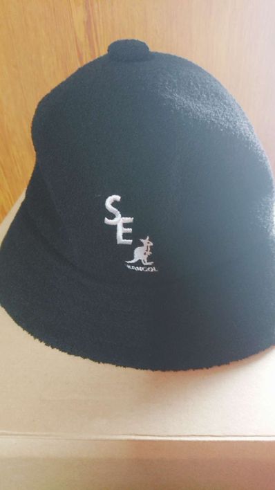 WIND AND SEA X KANGOL BERMUDA BUCKET "Black"