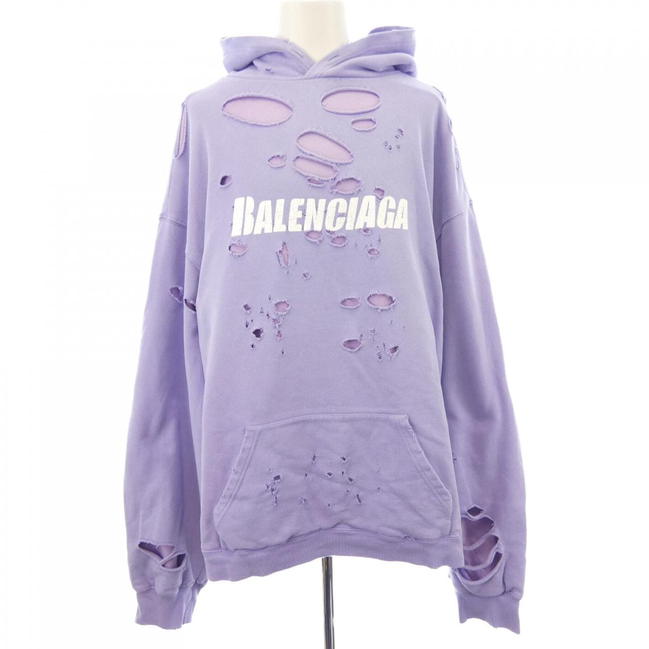 バレンシアガ BALENCIAGA キャップスデストロイドフーディープルオーバー 659403 TKVB6 UNISEX パーカー