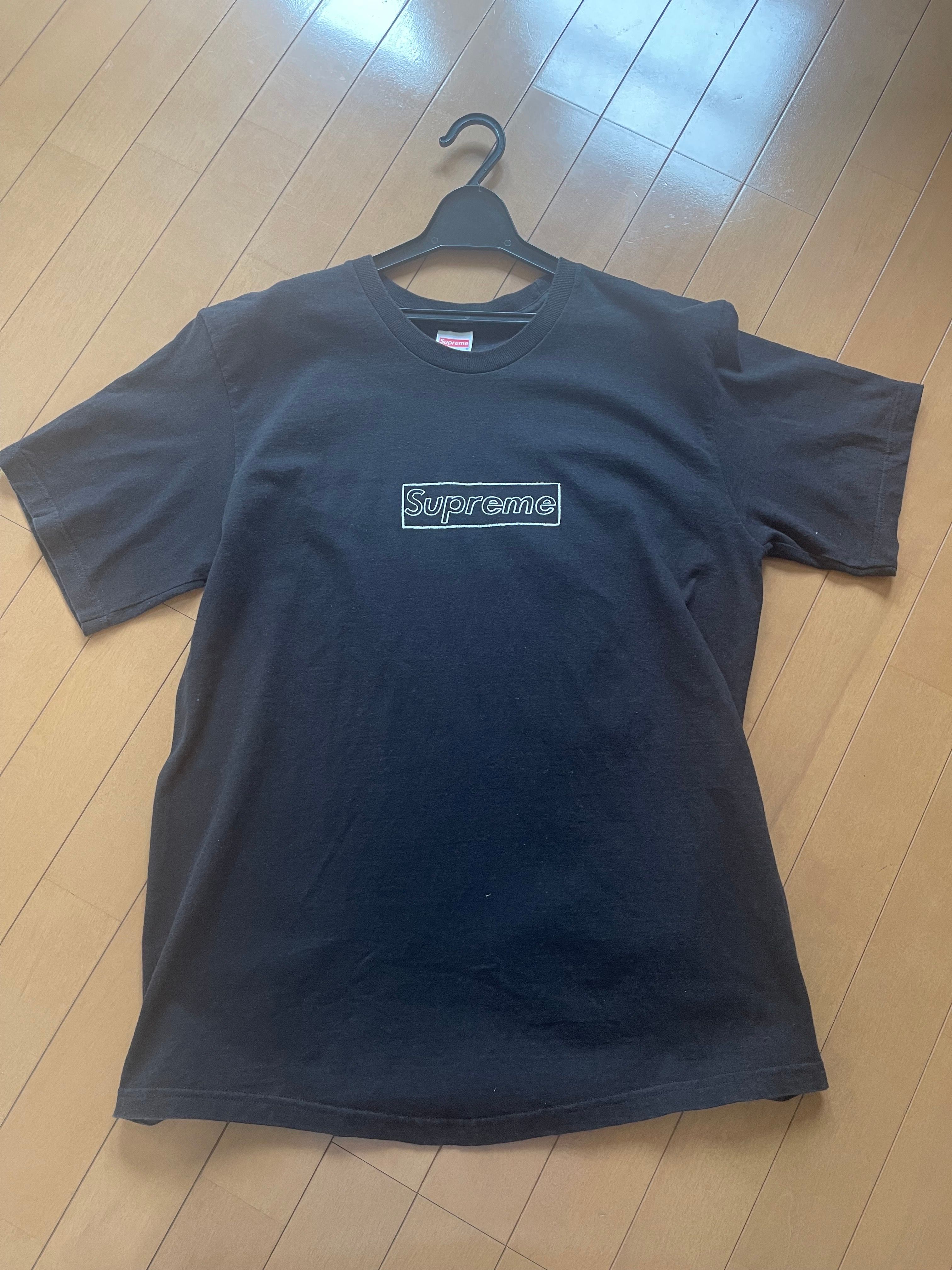 Supreme KAWS Chalk Logo Tee "Navy"