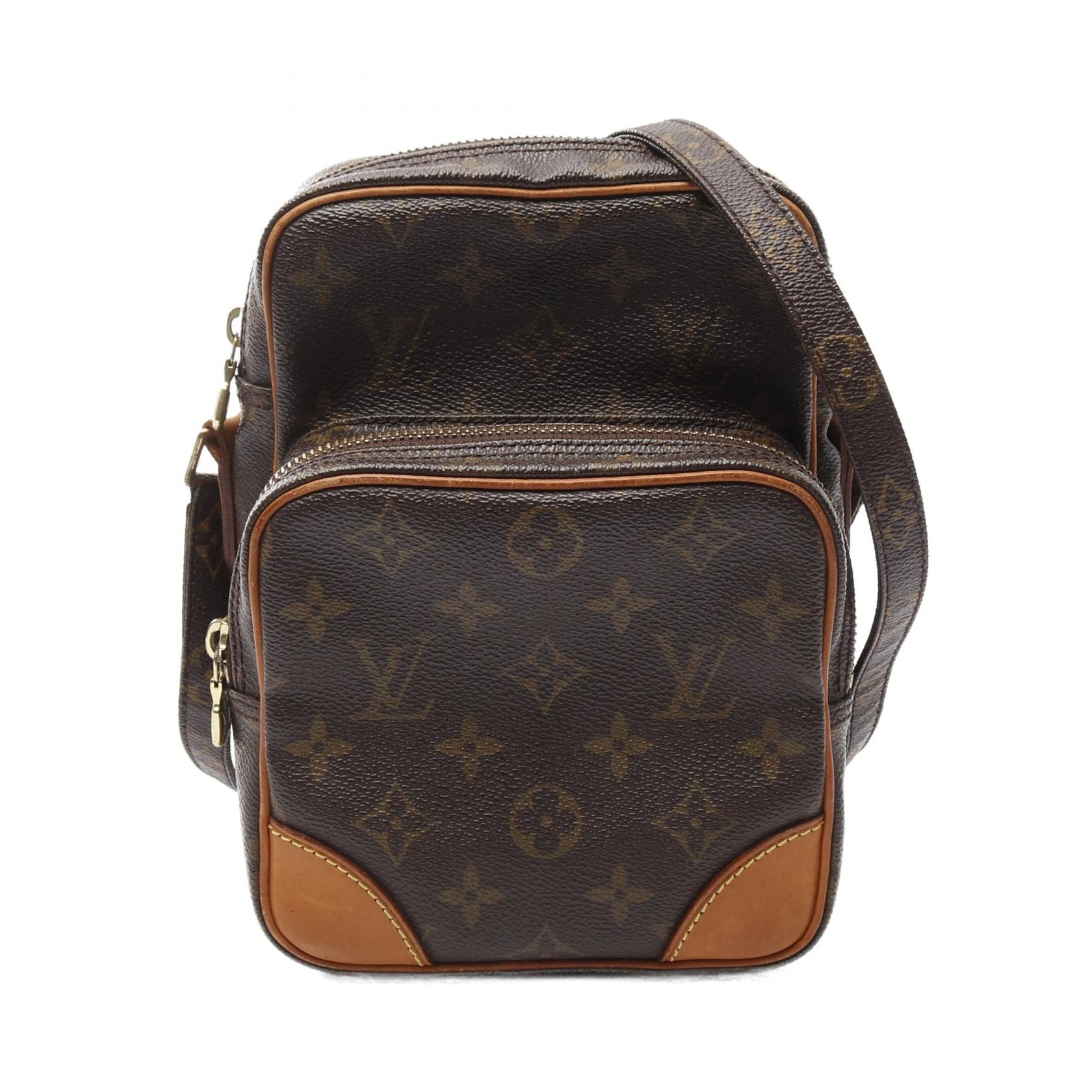 ルイ・ヴィトン LOUIS VUITTON アマゾン ショルダーバッグ バッグ PVCコーティングキャンバス レザー モノグラム レディース ブラウン系 M45236 【中古】