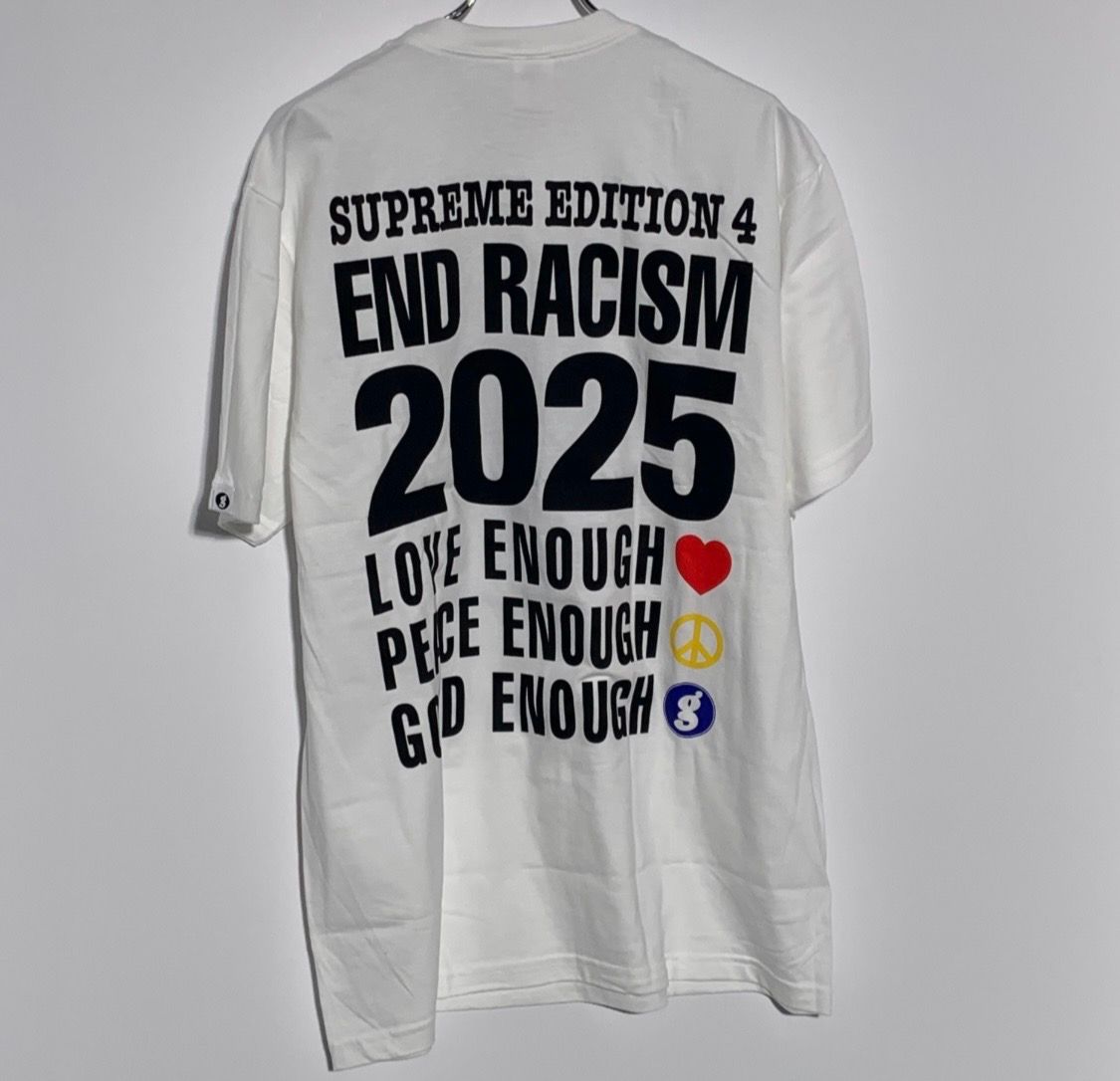 Supreme xGOODENOUGH End Racism Tee White