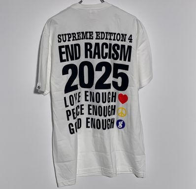 Supreme x GOODENOUGH End Racism Tee "White"