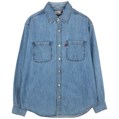 古着 リーバイス Levi's 長袖 デニムシャツ メンズS相当/eaa646637