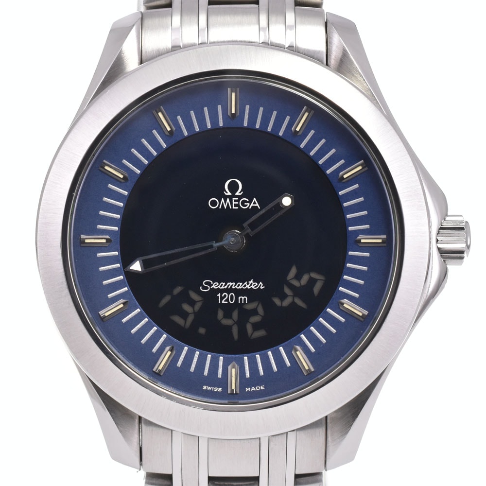 オメガ OMEGA 2521.81 シーマスター 120m マルチファンクション クォーツ メンズ 美品 A#145613