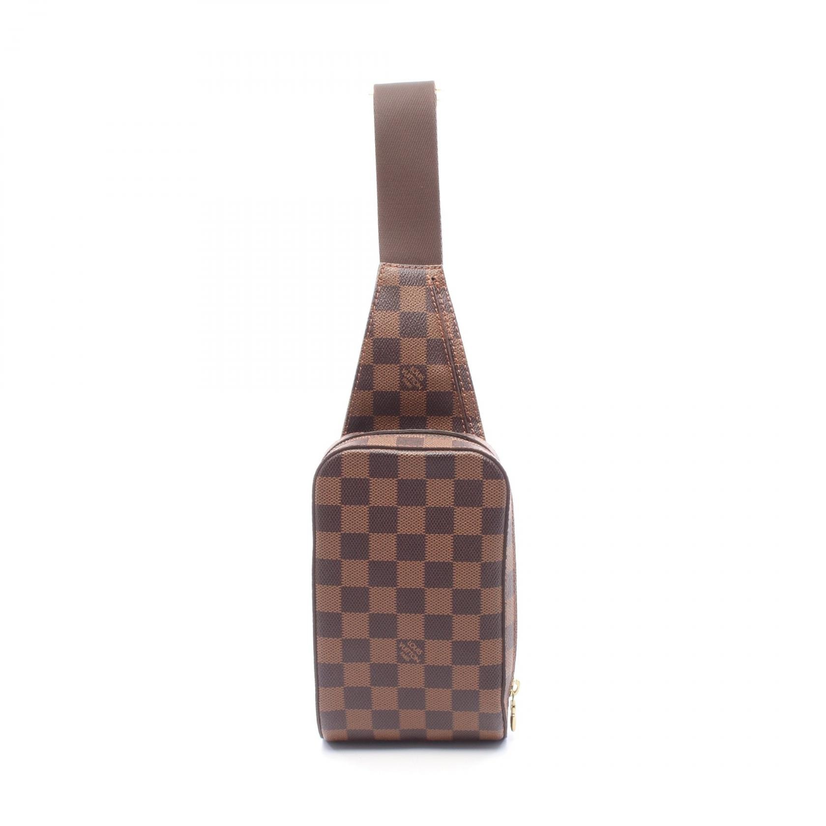 ルイ・ヴィトン LOUIS VUITTON ジェロニモス ダミエエベヌ ウエストバッグ ボディバッグ バッグ PVCコーティングキャンバス ダミエ エベヌ メンズ レディース ブラウン系 N51994 【中古】
