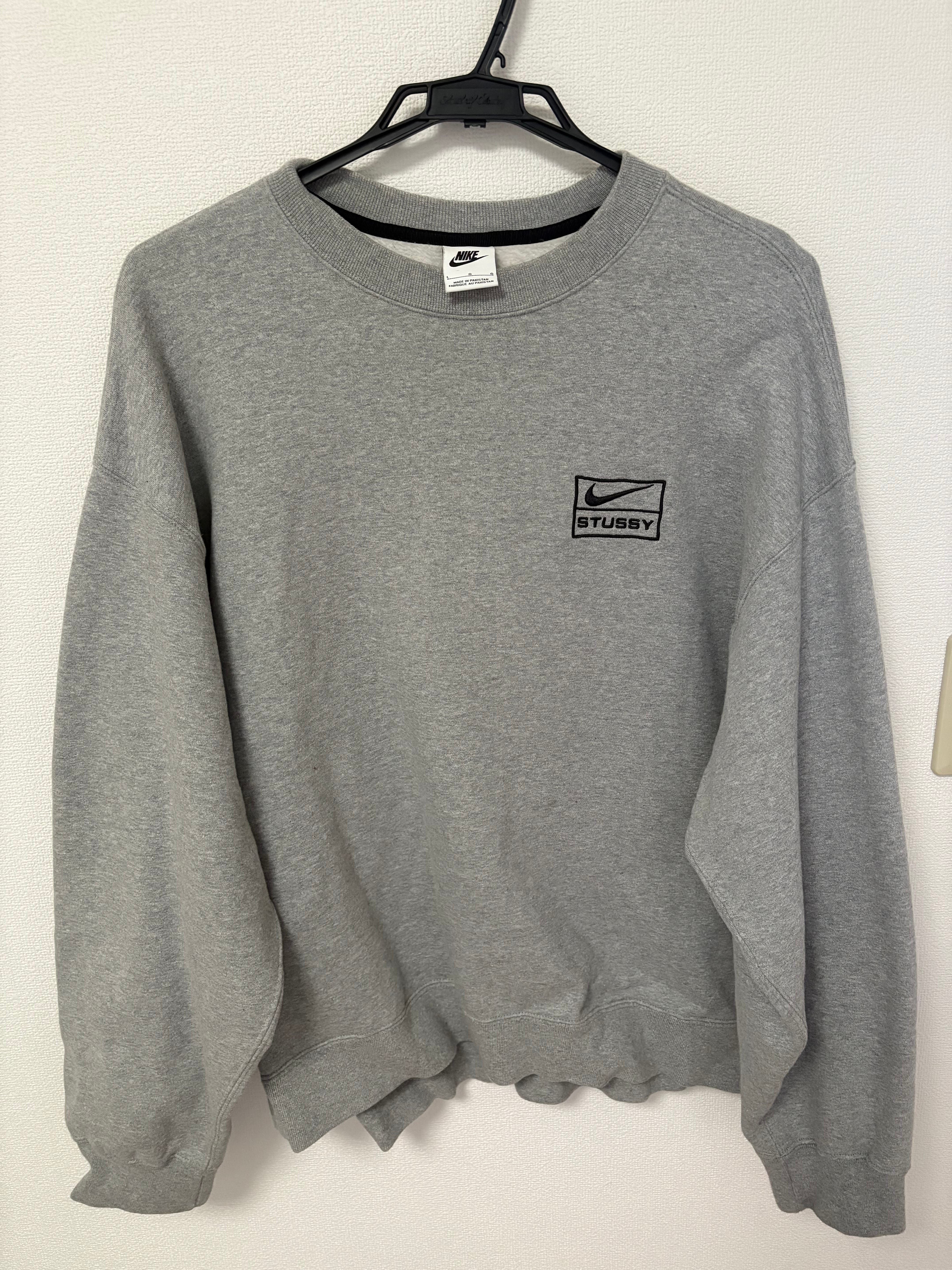 Stussy x Nike Fleece Crew (US Size) "Grey" DO9337-063