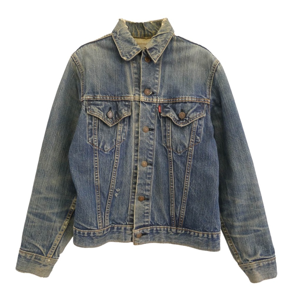 Levi's リーバイス デニムジャケット 70505 4th small e ケアタグ デニム ジャケット インディゴブルー系 サイズ表記なし【中古】