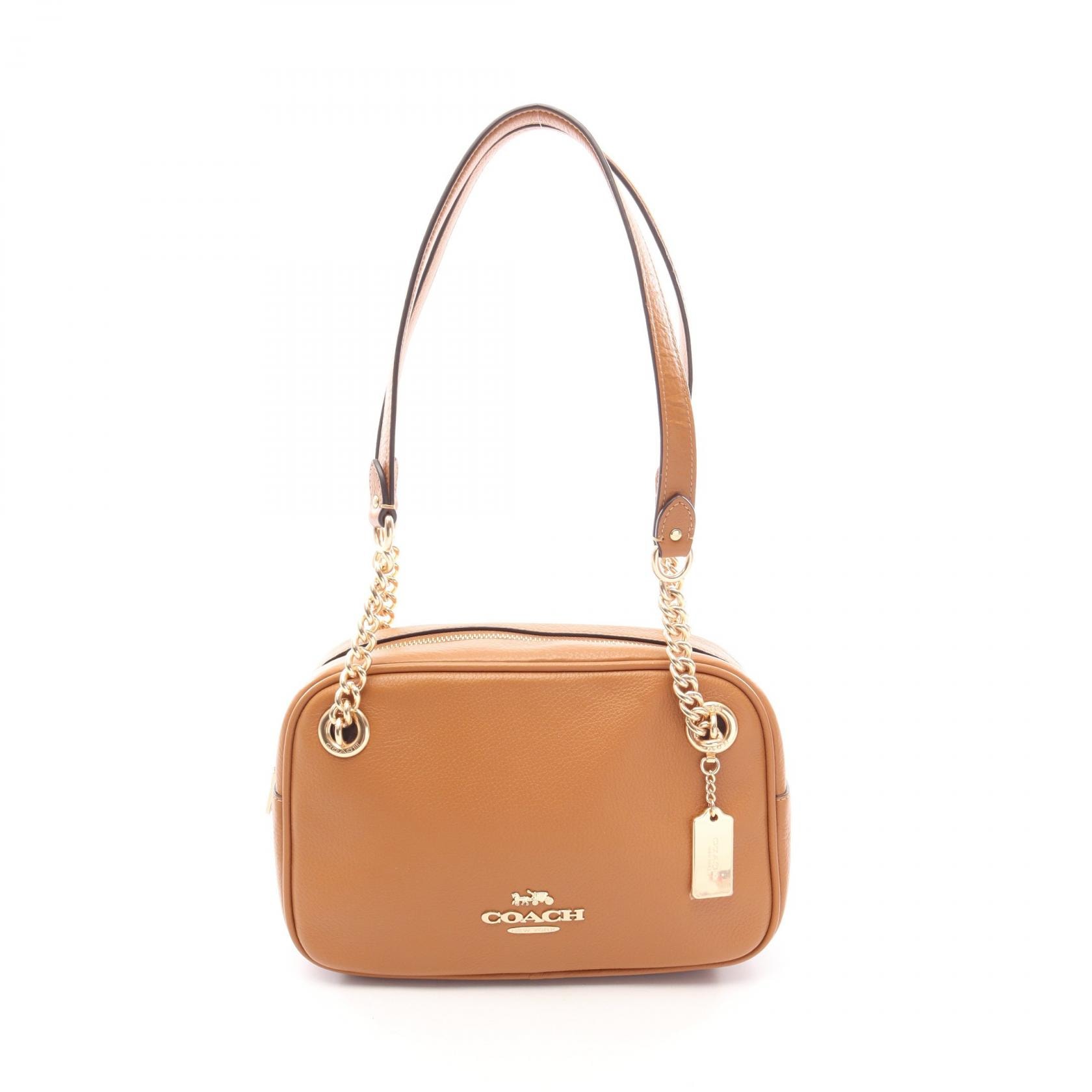 コーチ COACH キャミー ショルダーバッグ バッグ レザー レディース ブラウン系 C8150 【中古】