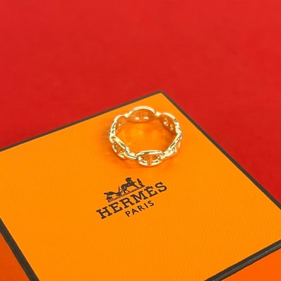 HERMES エルメス シェーヌダンクル アンシェネ PM リング K18ピンクゴールド リング・指輪 13号 ゴールド
35417