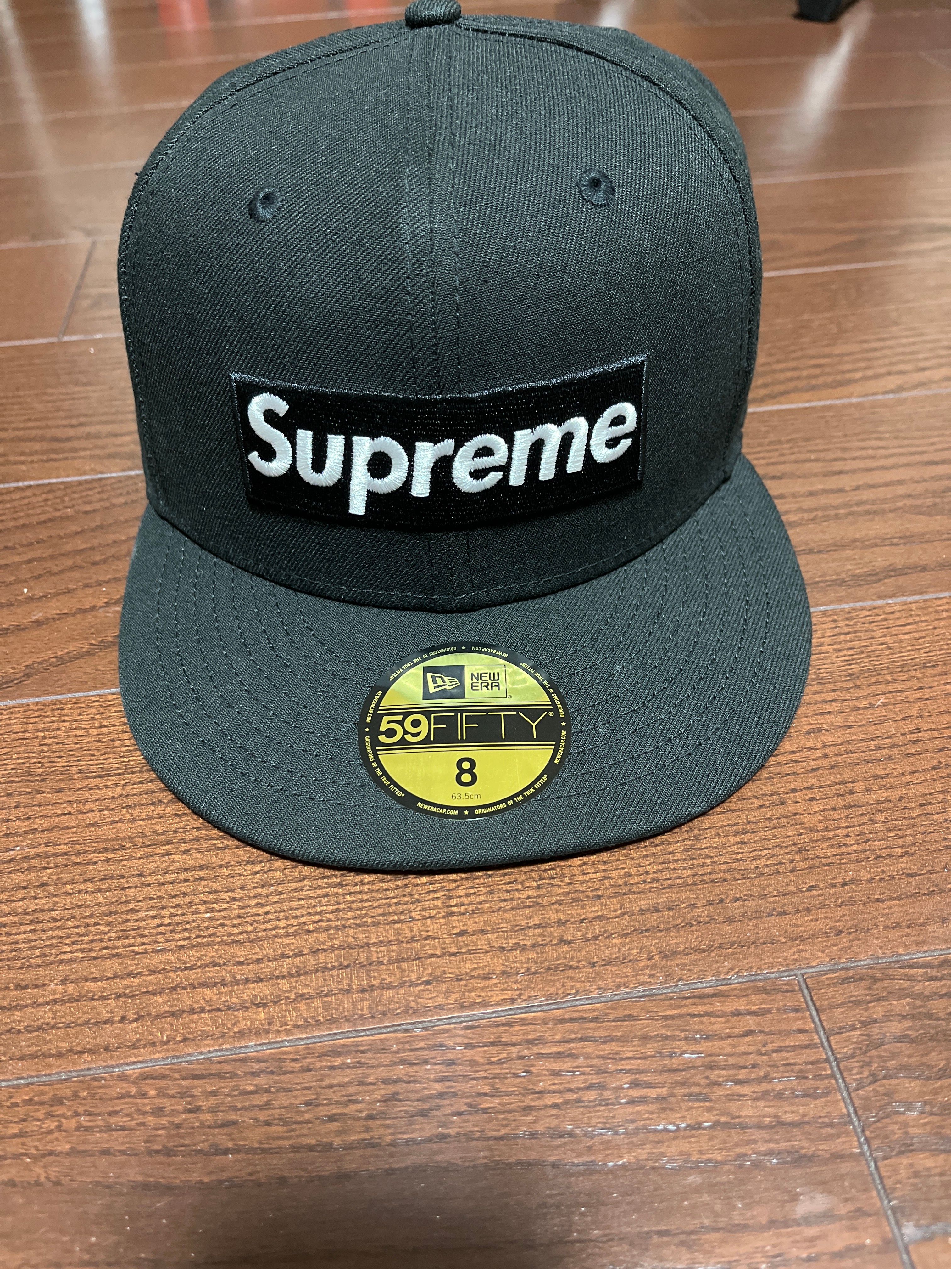 Supreme Sharpie Box Logo New Era7 1/2(黒) Supreme - Sharpie Box Logo New Era | カスタム可能な油性ペン付き
