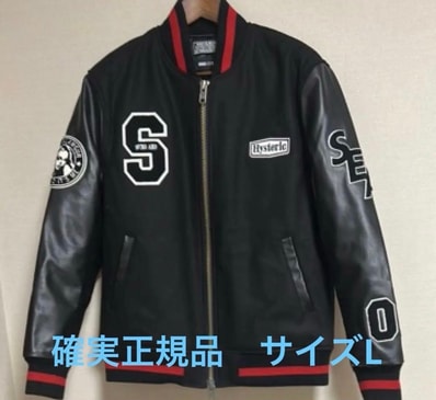 WIND AND SEA x HYSTERIC GLAMOUR Varsity Jacket "Black"