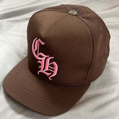 Chrome Hearts Baseball Cap 5 Panel CH "Brown/Pink"
