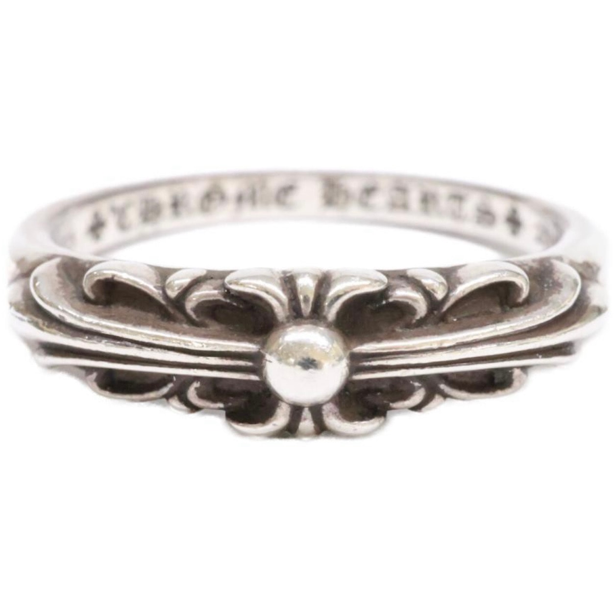 Chrome Hearts Baby Classic Floral Cross Ring "Silver"