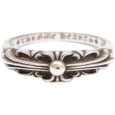 Chrome Hearts Baby Classic Floral Cross Ring "Silver"