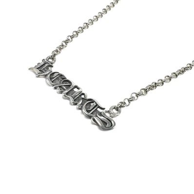 CHROME HEARTS 極美品 クロムハーツ NKLC CHAIN CHROME STD ROLL CHAIN ネックレス インボイス・袋付属 ロゴ クロス クロム アクセ Aランク 中古 鑑定済 クロムアクセ