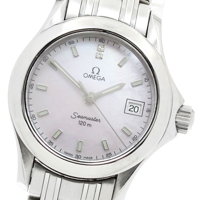 オメガ シーマスター120 2Pダイヤ 2581.74 レディース 【中古】