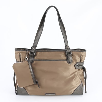 ■美品 バーバリー ノバ チェックトート バッグ レザー×ナイロン