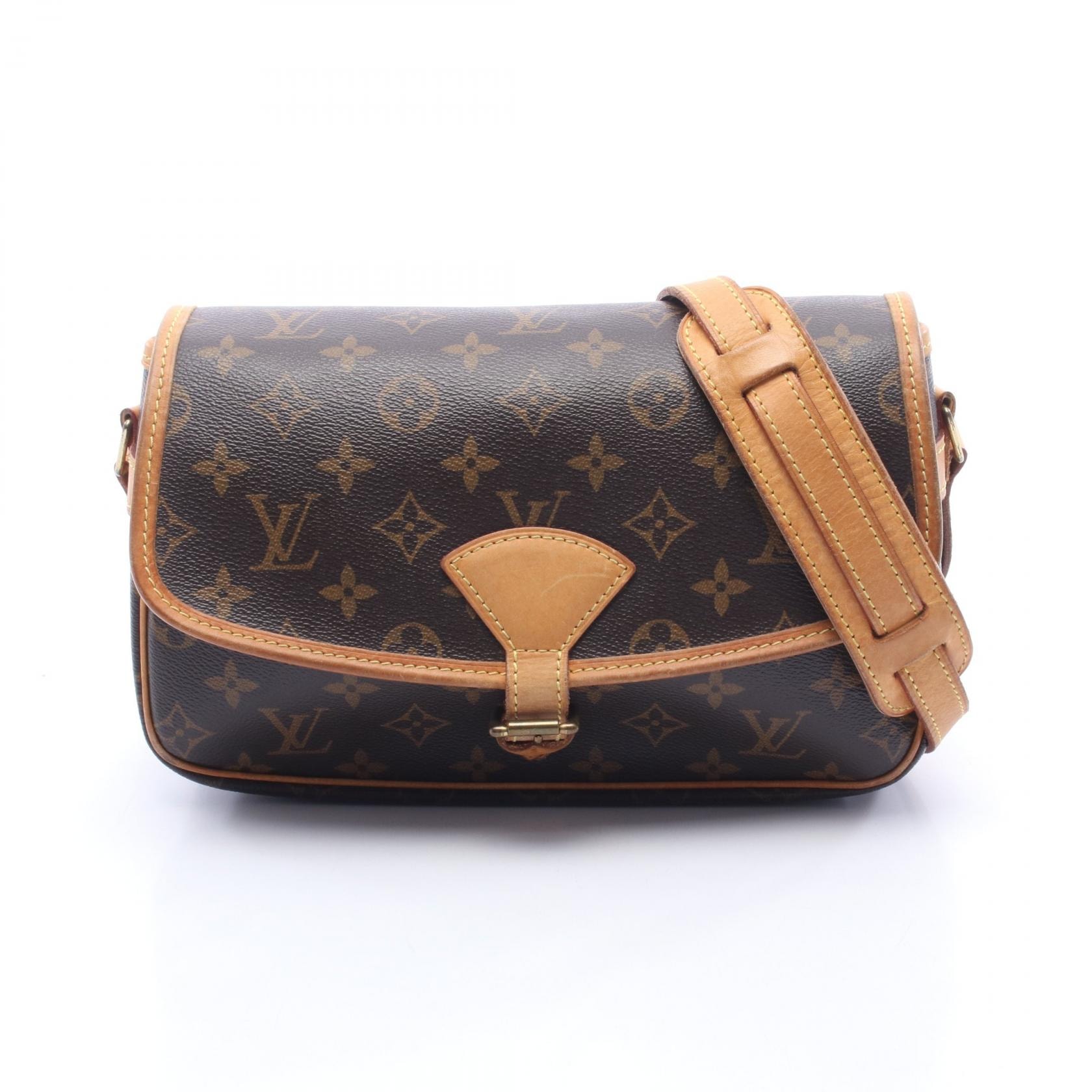 ルイ・ヴィトン LOUIS VUITTON ソローニュ ショルダーバッグ バッグ PVCコーティングキャンバス レザー モノグラム レディース ブラウン系 M42250 【中古】