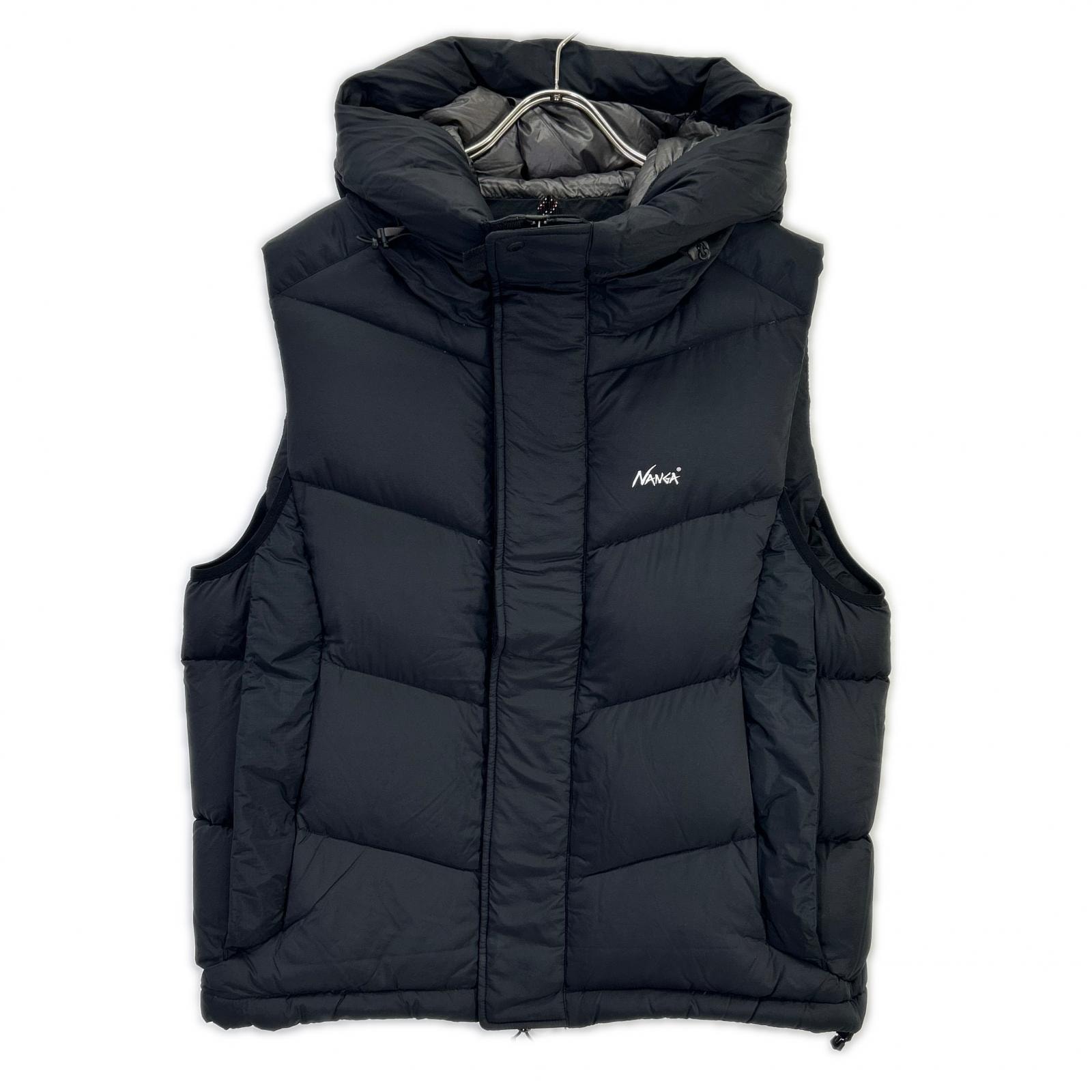 ナンガ N2530-OB029A ブラック  LITEFORCE DOWN VT ライトフォースフーデットダウンベスト M