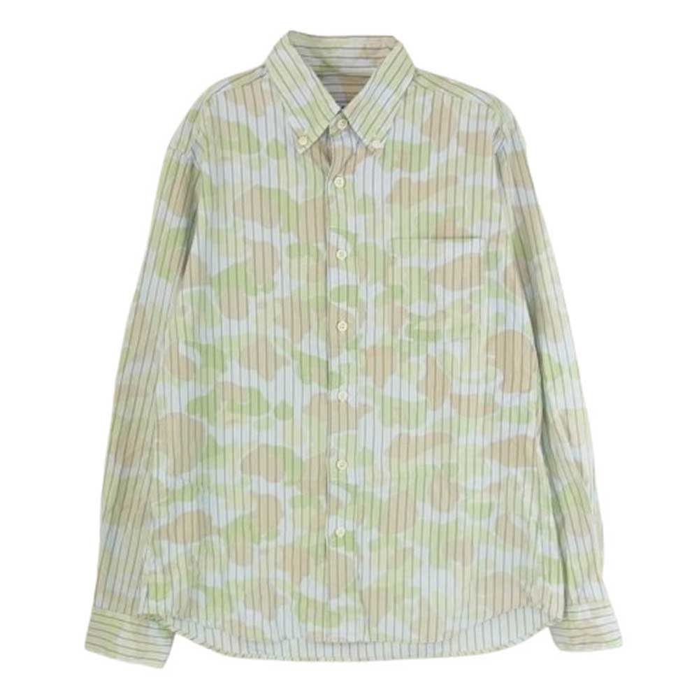 SOPHNET. ソフネット 長袖シャツ ストライプ カモフラージュ 長袖 シャツ マルチカラー系 M【中古】