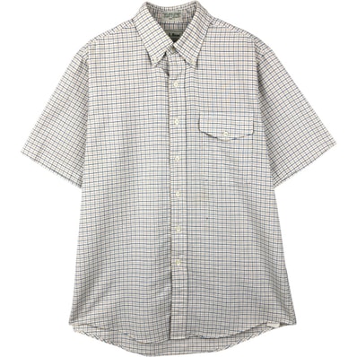 古着 ~90年代 エルエルビーン L.L.Bean 半袖 ボタンダウン チェックシャツ メンズL相当 ヴィンテージ/eaa660970