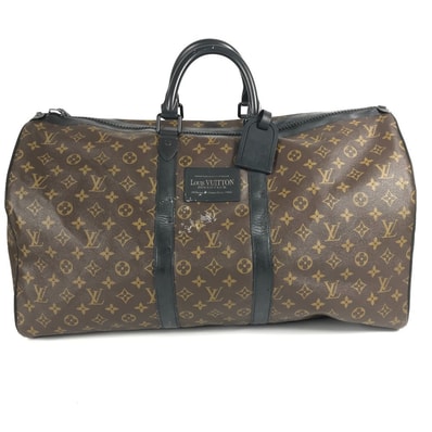ルイヴィトン LOUIS VUITTON キーポル・バンドリエール55 M41411 モノグラムウォータープルーフ カバン 旅行バッグ ボストンバッグ モノグラムキャンバス ブラウン