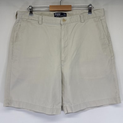 古着 ポロバイラルフローレン Polo by Ralph Lauren ショートパンツ ポロチノ ハーフパンツ 大きいサイズ PHILIP SHORT w38 ホワイト メンズ