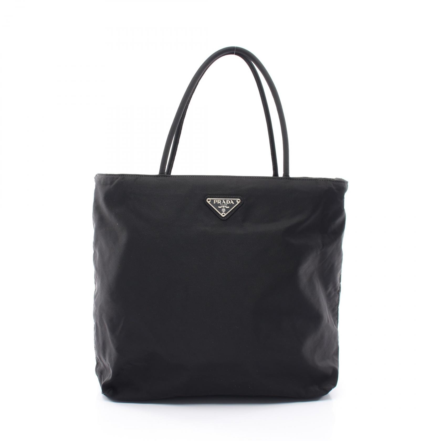 プラダ PRADA TESSUTO CITY ハンドバッグ バッグ ナイロン レディース ブラック系 B7699 【中古】