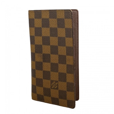 【6fb2411-k】ルイヴィトン 長札入れ ダミエ ポルトバルールカルトクレディ N61823 エベヌ【中古】メンズ