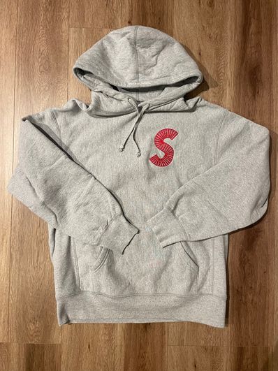 Supreme S Logo Hooded Sweatshirt "Heather Grey" (20FW)