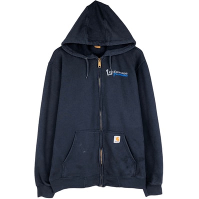 古着 カーハート Carhartt Loose Fit アドバタイジング スウェットフルジップパーカー メンズL相当/eaa633044