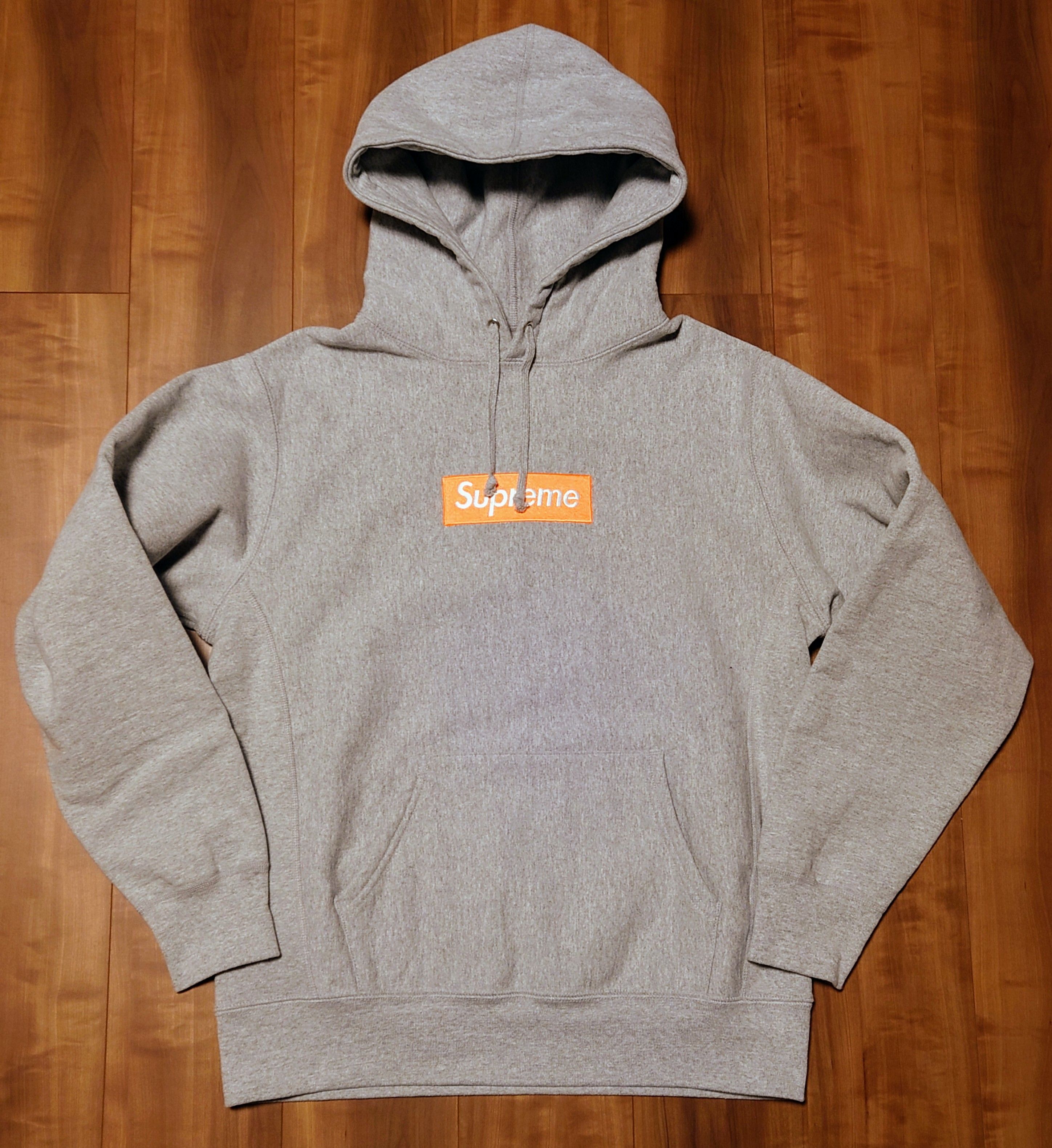 Supreme Box Logo Hooded Sweatshirt "Hether Grey" (17FW)