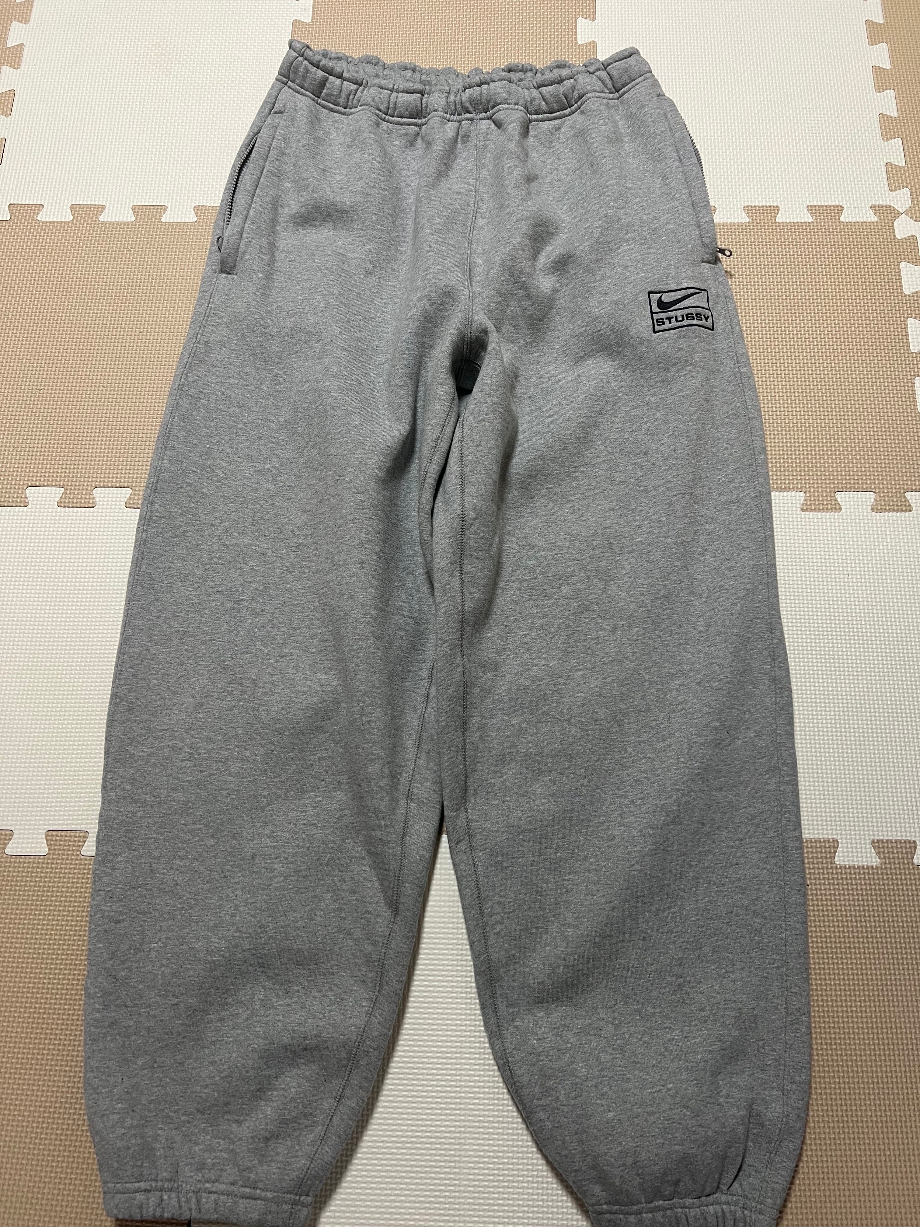 Stussy x Nike Fleece Pants (US Size) "Grey" DO9340-063